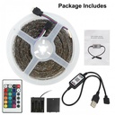 12V USB RGB LED STRIP 5050 APP + IR44 Key Control Strip Light 5Meter IP20-5M Set