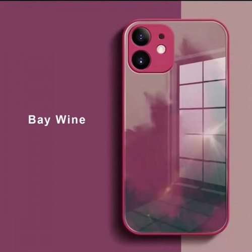 iPhone X Artistic ShockProof Phone Case (Biguo) Bay Wine Red