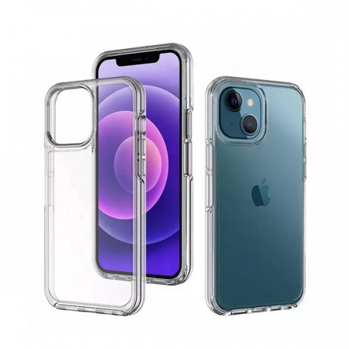 iPhone 13/14 6.1" Glitter ShockProof Phone Case (YUVAL) Transparent Clear