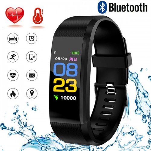 Children wristband 115Plus bluetooth 4.0 waterProof 3.7v/50mah TELINK 8266 Black