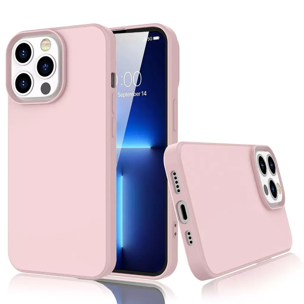 [UA08]Silicone phone case without ring for iPhone X/ XS Pink