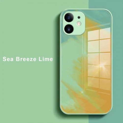 [M0610090019] iPhone XS Max Artistic ShockProof Phone Case (Biguo) Sea Breeze Lime