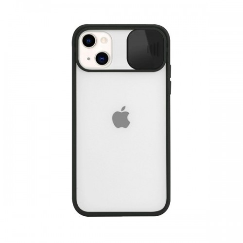 [M0620090136] iPhone 11 Pro Max Slide Camera Lens Protection Cover Phone Case ShockProof TPU (Case Mate) ) Black